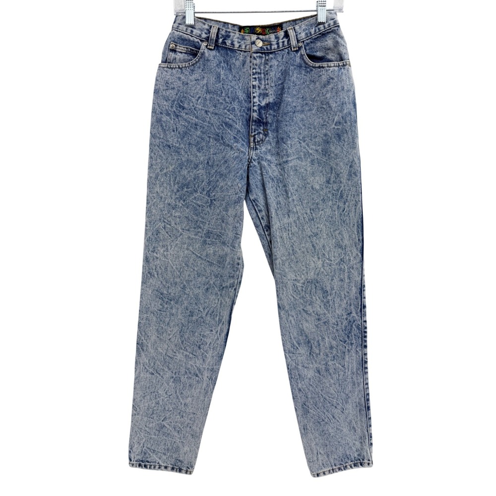 Vintage 90's Sasson High Rise Mom Jeans Acid Wash Size‎ 24 See Measurements